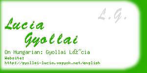 lucia gyollai business card